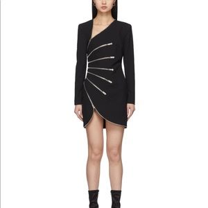Alexander Wang zip Sunburst dress sz 2 New